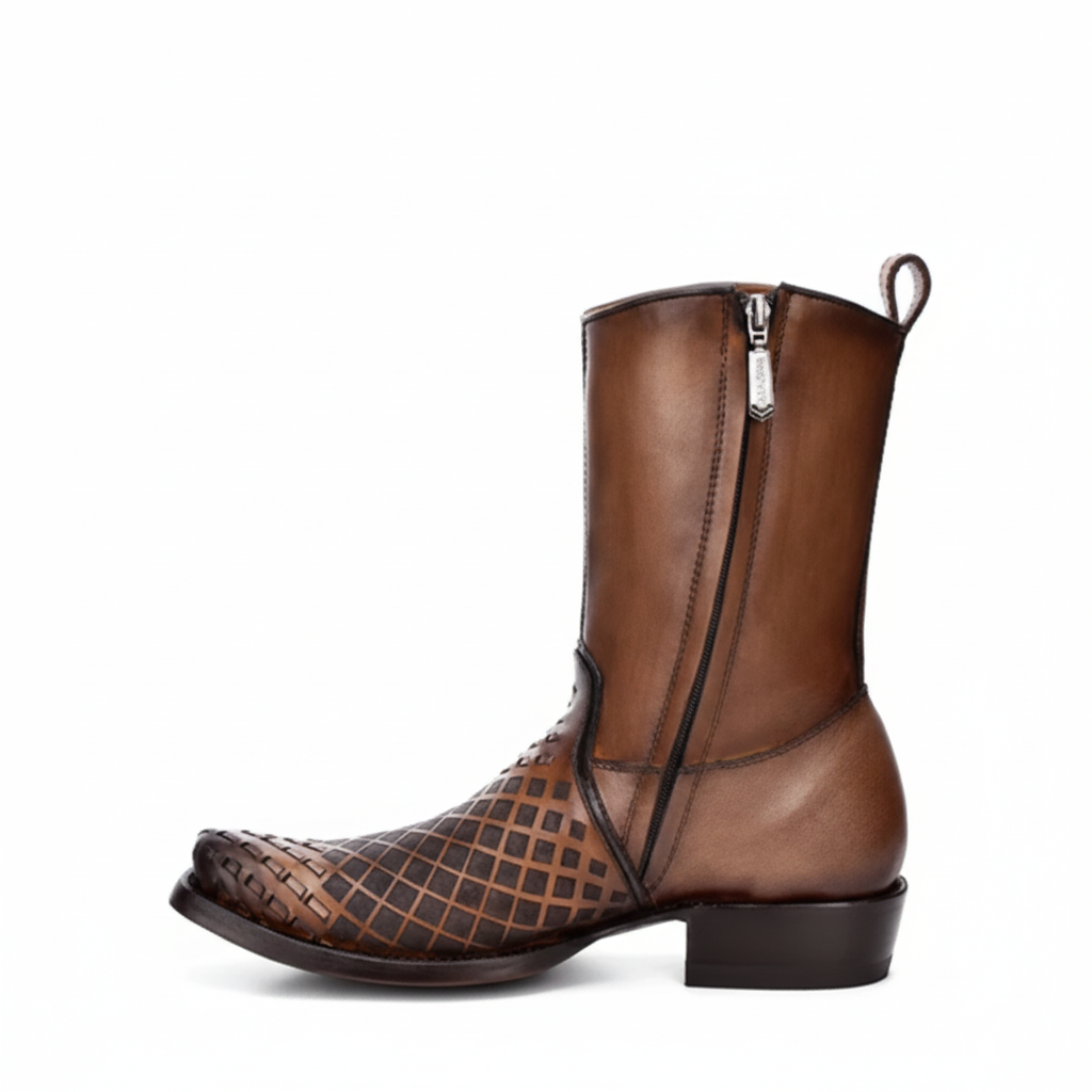 Maple Woven Narrow Square Toe Boot