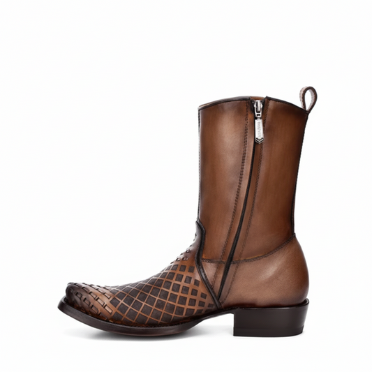 Maple Woven Narrow Square Toe Boot