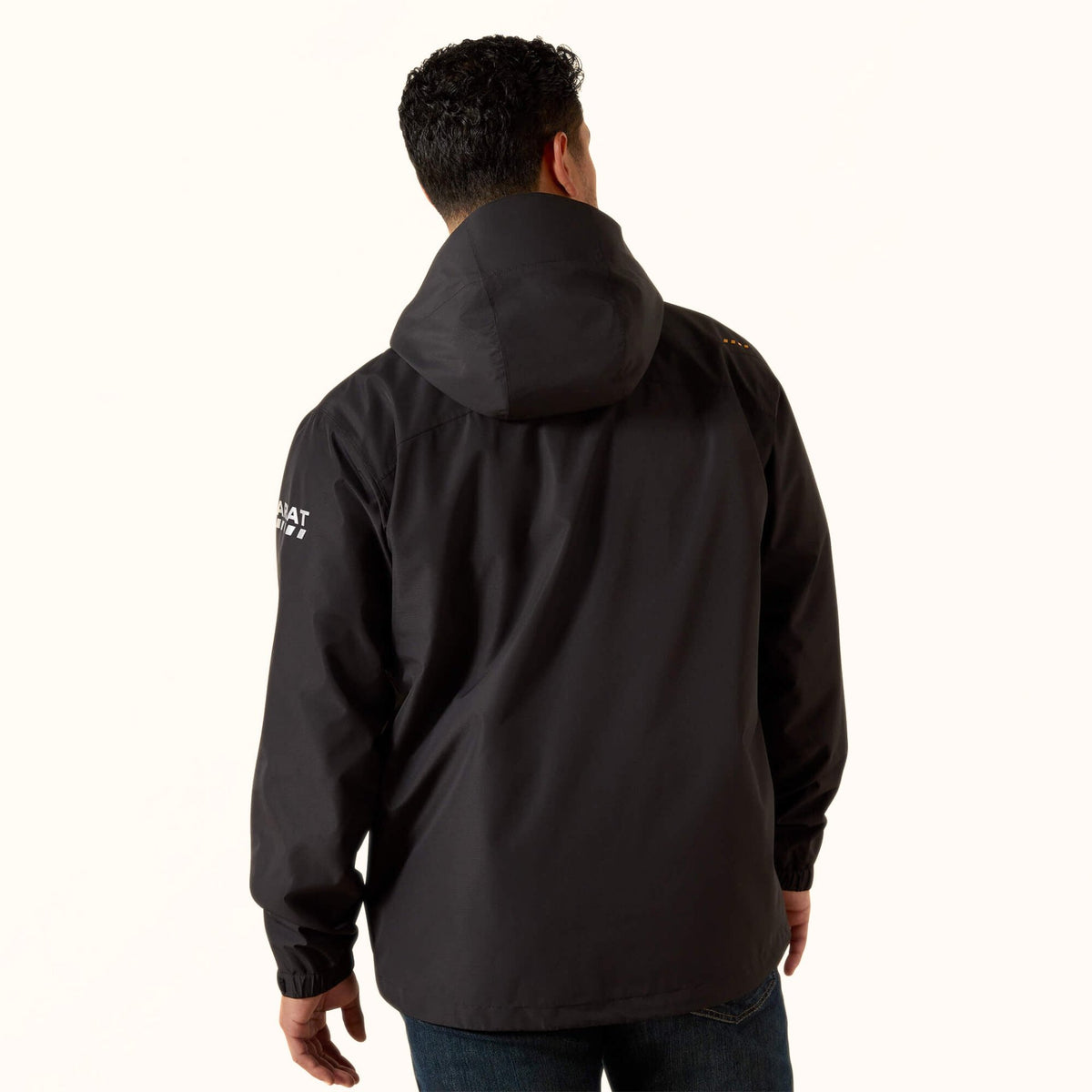 Ariat Rebar Stormshell Waterproof Jacket in black back view