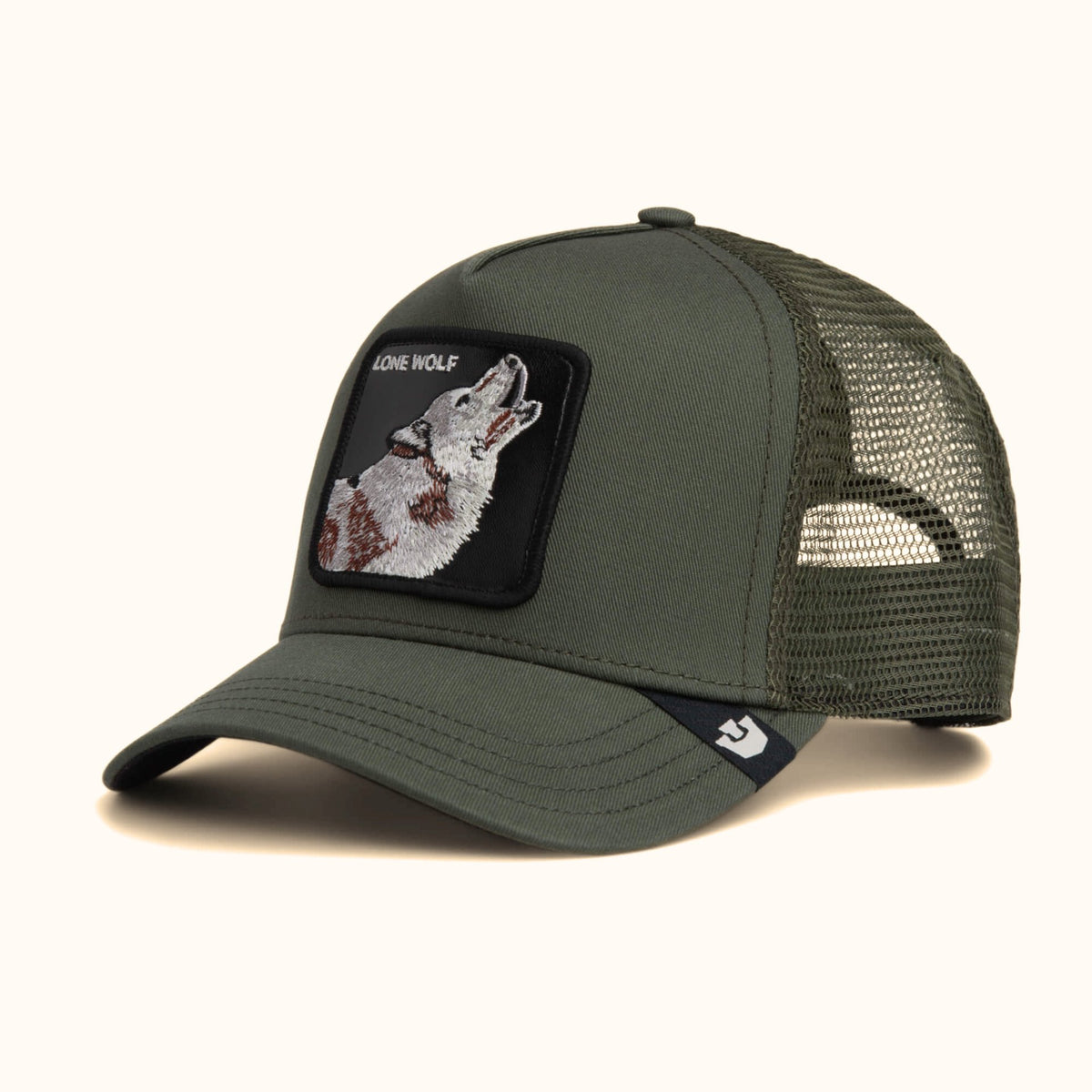 Goorin Bros. Lone Wolf Trucker Hat angle view