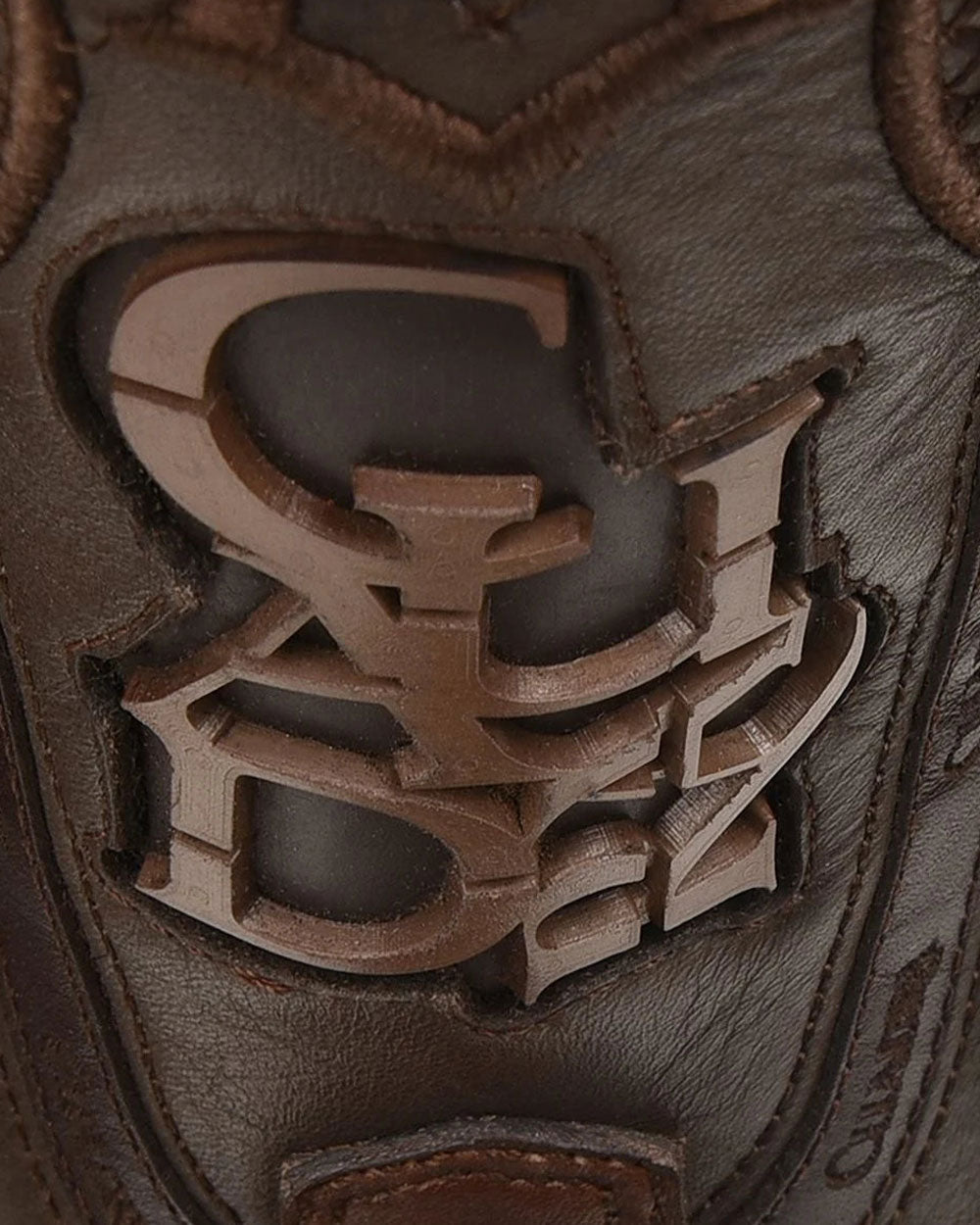 Botas vaqueras de cuero con diseño de Rodeo grabadas