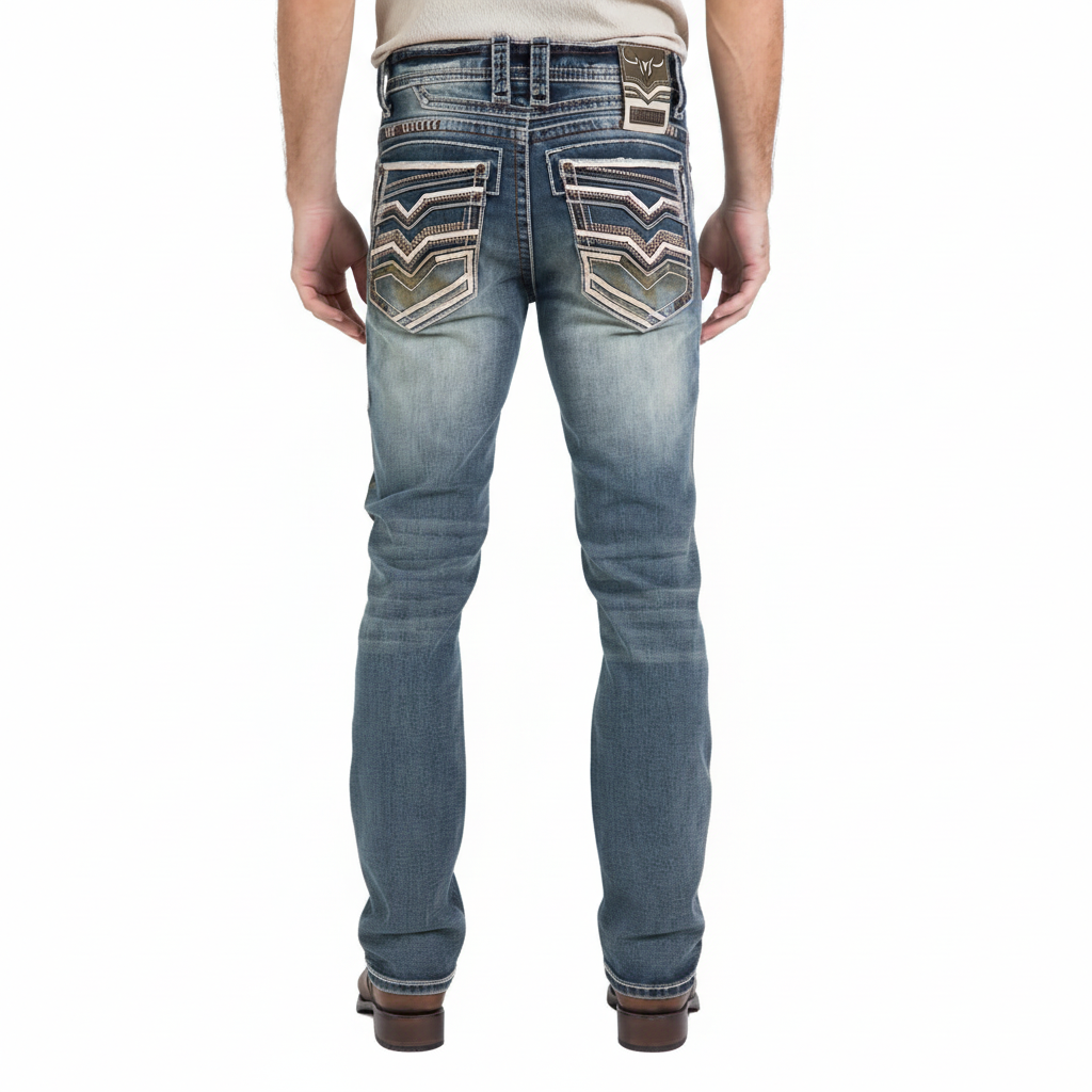 Pantalones vaqueros de corte recto ajustado Holt de color piedra oscuro para hombre