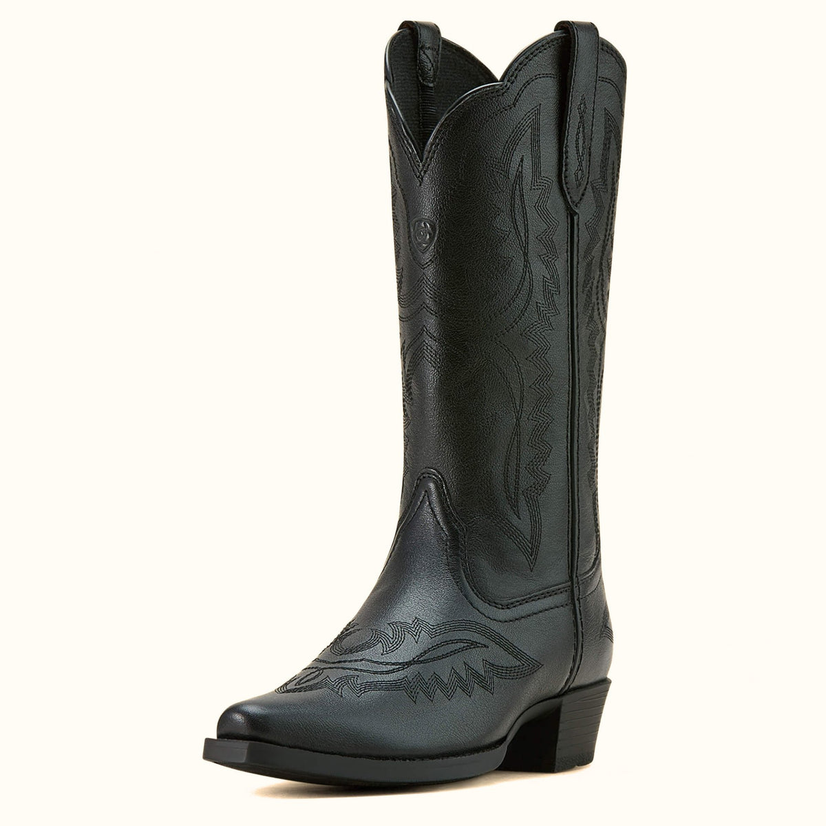 Ariat Casanova girls’ black Western boot angle view