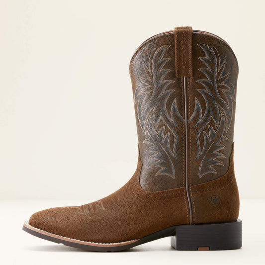 Bota vaquera Sport Western con punta cuadrada ancha