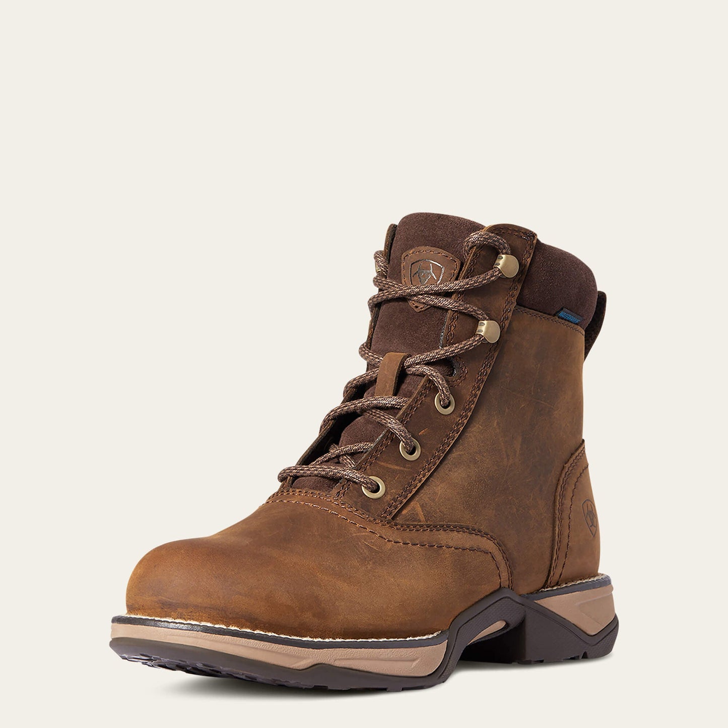 Bota impermeable con cordones y punta redonda Anthem