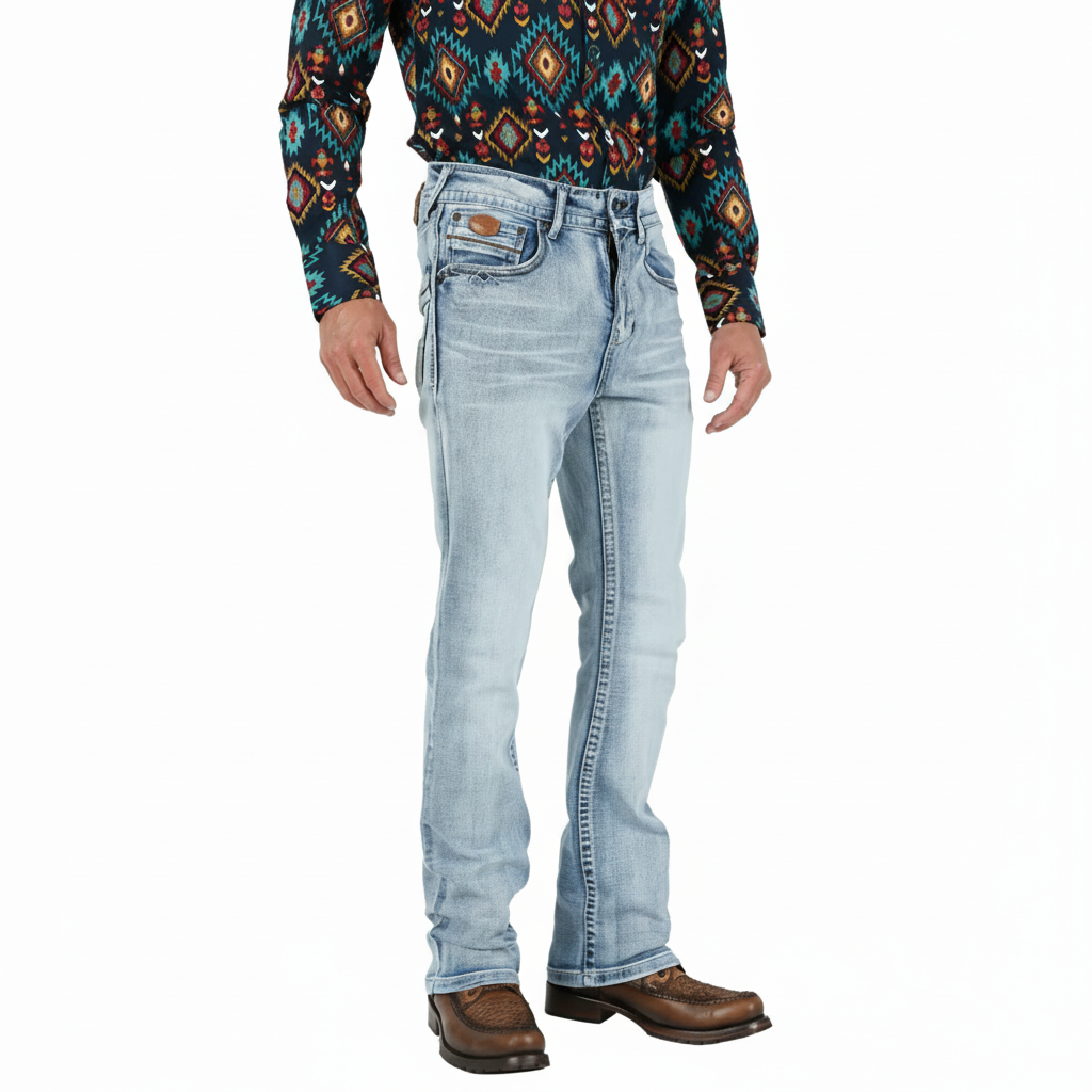 Holt Men's Light Blue Boot Cut Jeans
