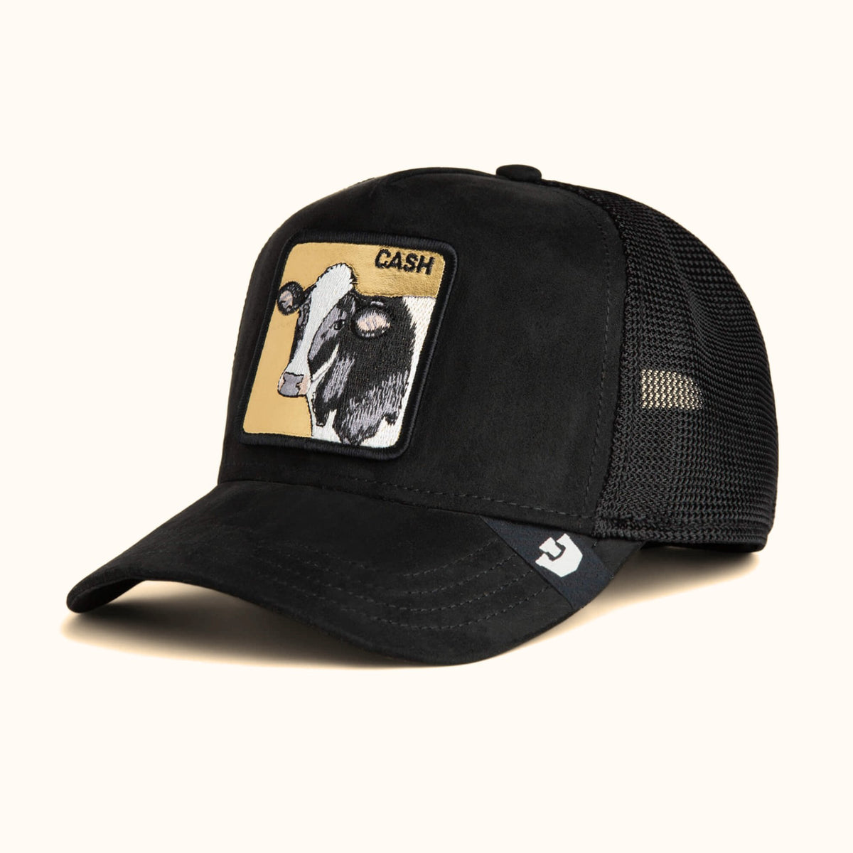 Goorin Bros. Golden Cow Trucker Hat black angle view