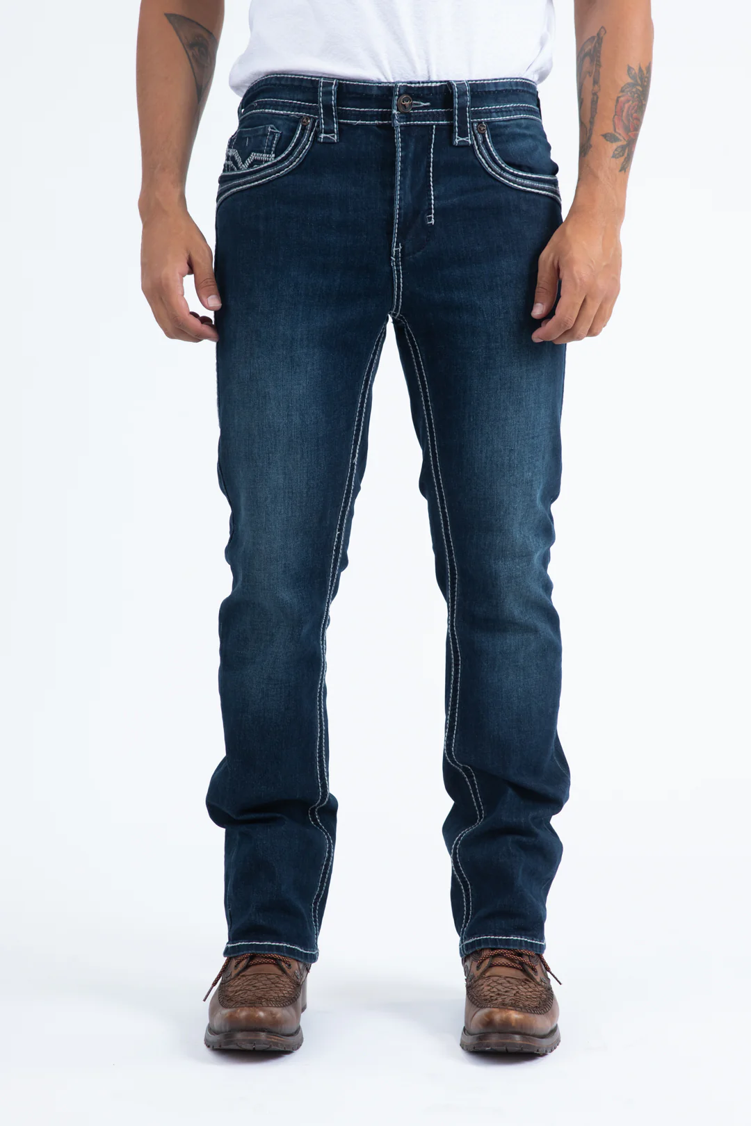 Platini Holt Slim Boot Cut Jeans front view