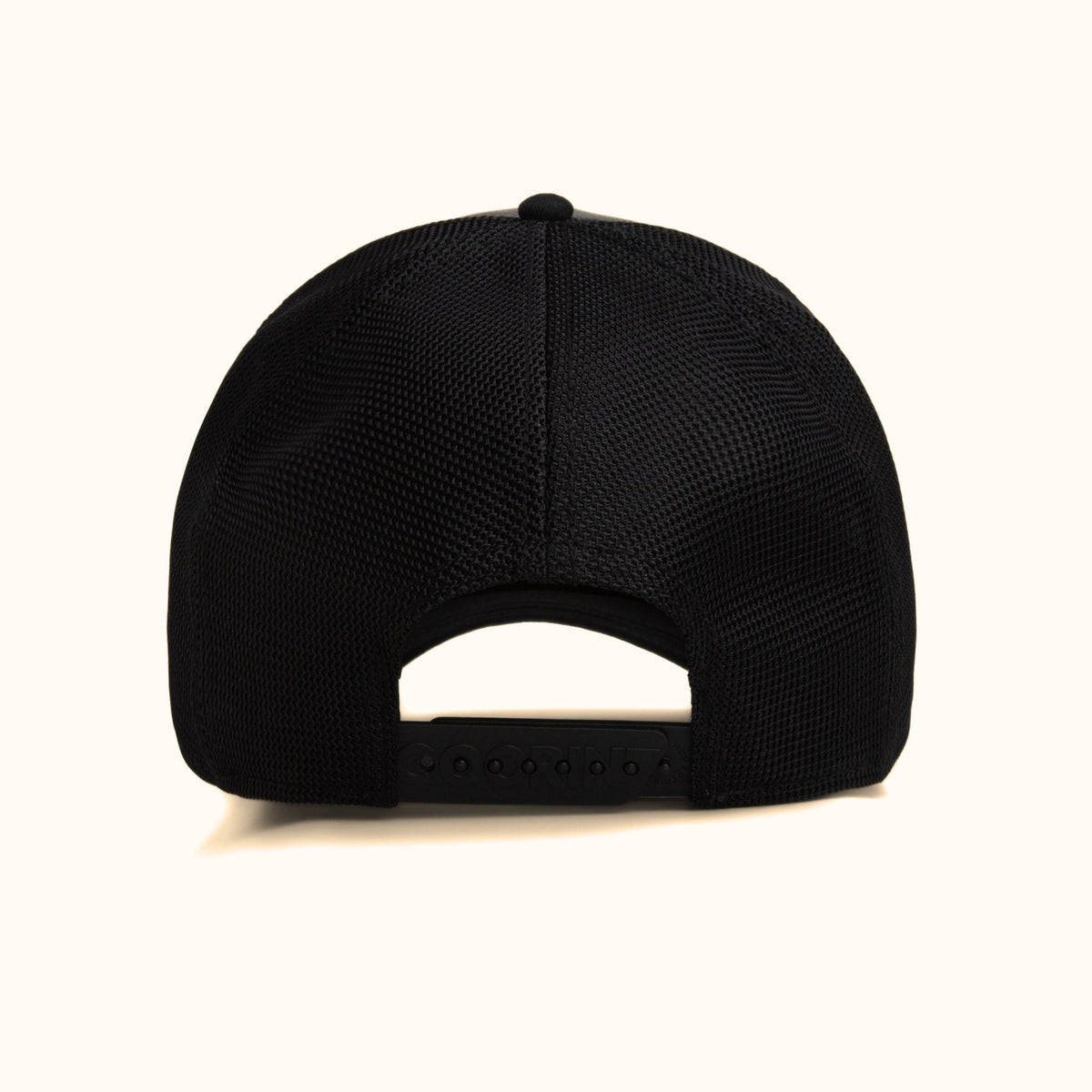 Goorin Bros. Faux Leather Panther Trucker Hat black back view