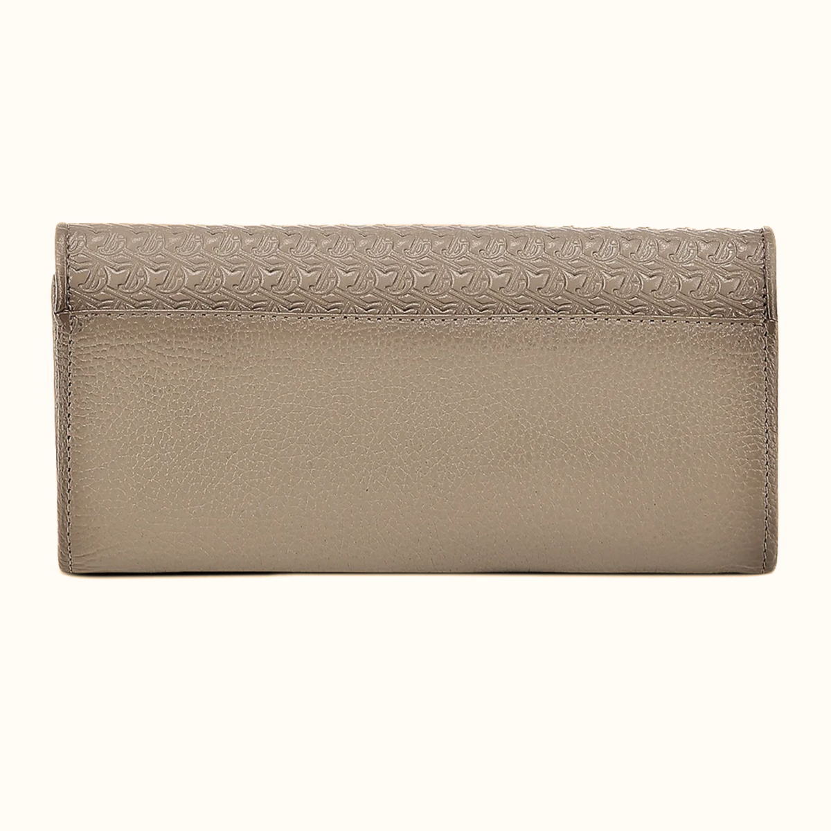 Cuadra women’s taupe leather wallet back view
