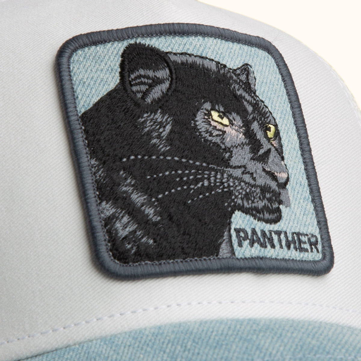 Goorin Bros. Denim Panther Trucker Hat patch view