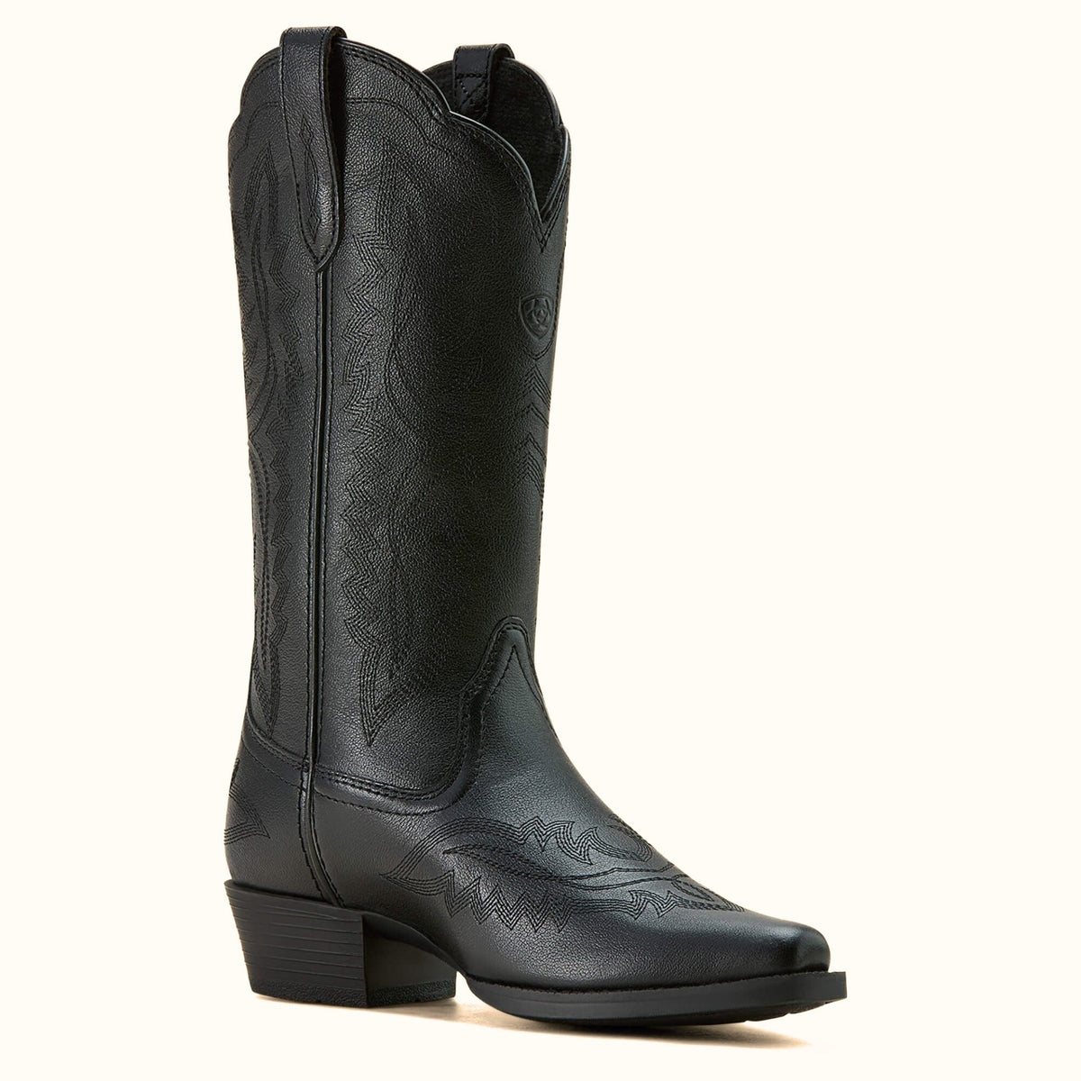 Ariat Casanova girls’ black Western boot angle view