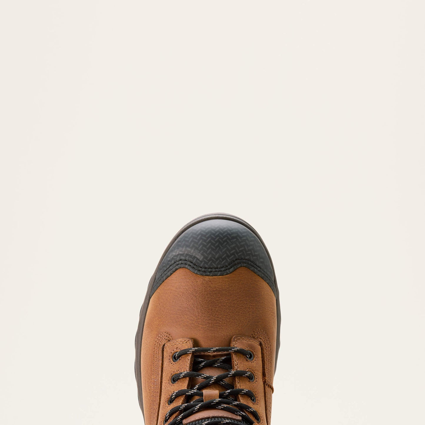 Ariat Turbo Duratread XTR 6 inch Waterproof Work Boot front view showing toe shape
