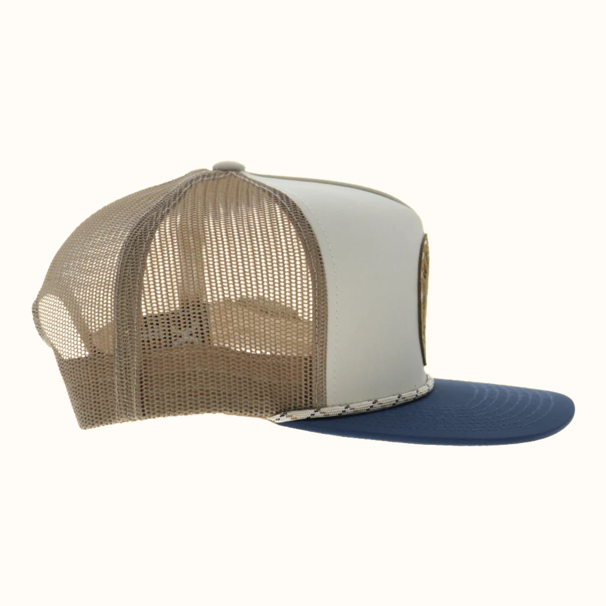 Hooey Spur Trucker Hat tan mesh back side view