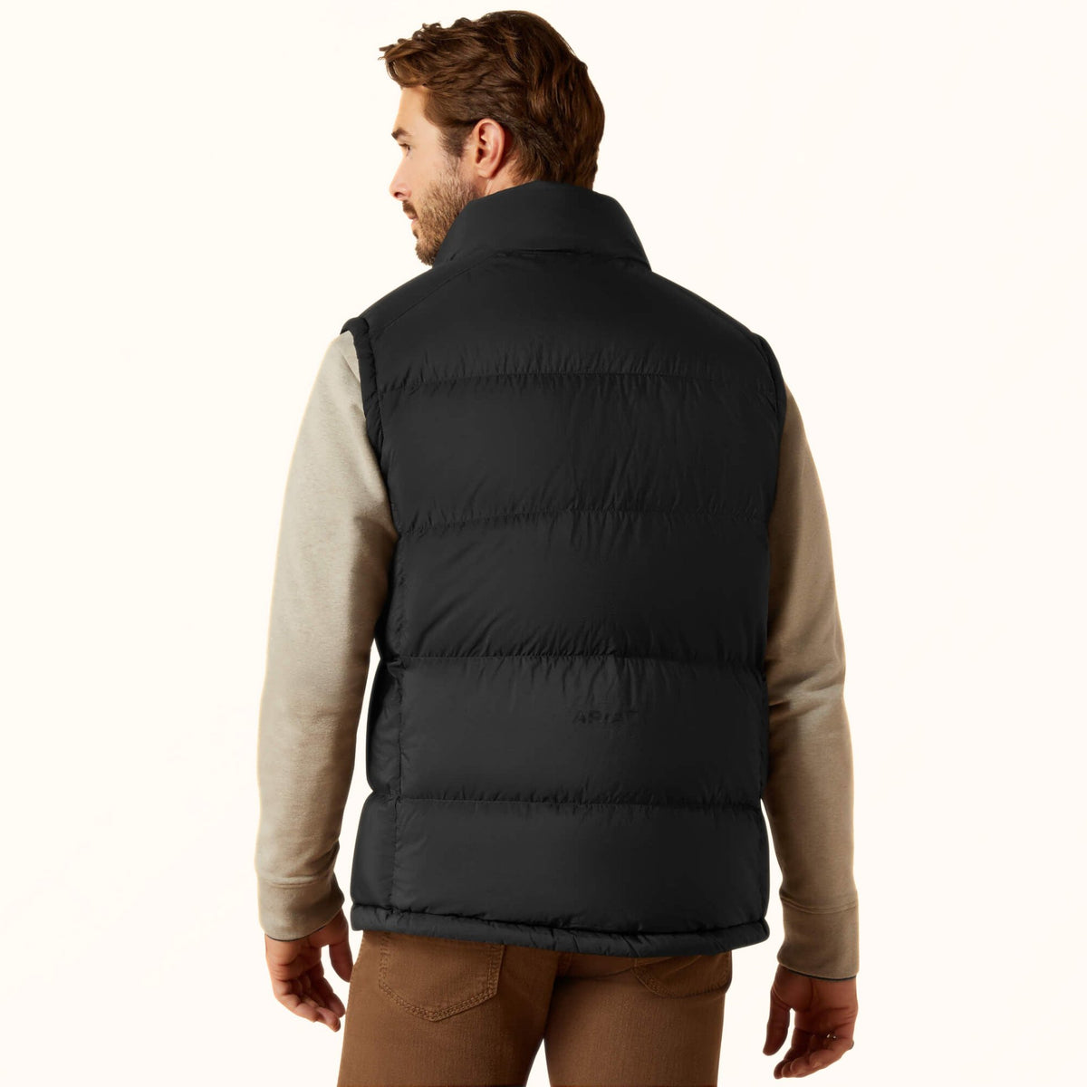 Ariat UltraPuff Down Vest in black back view