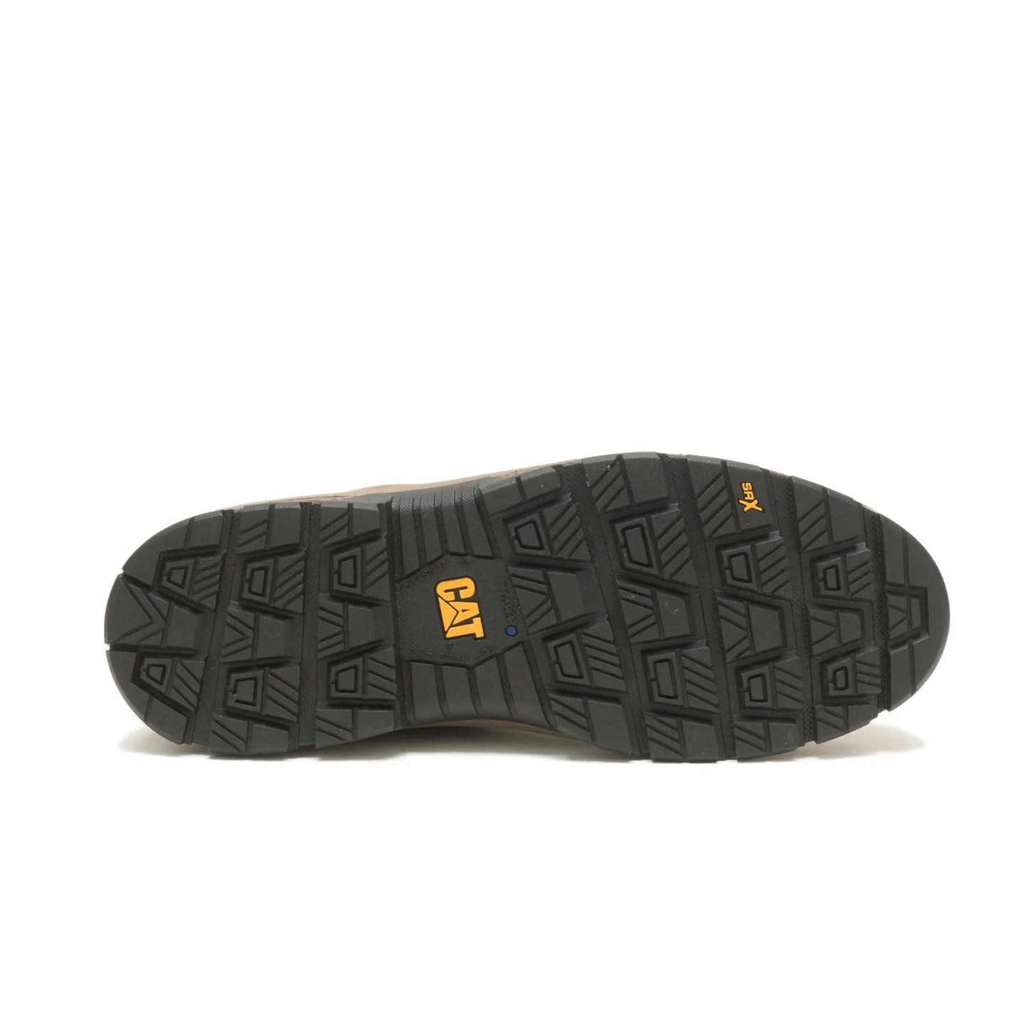 CAT Exposition Chelsea Work Boot outsole view showing tread pattern