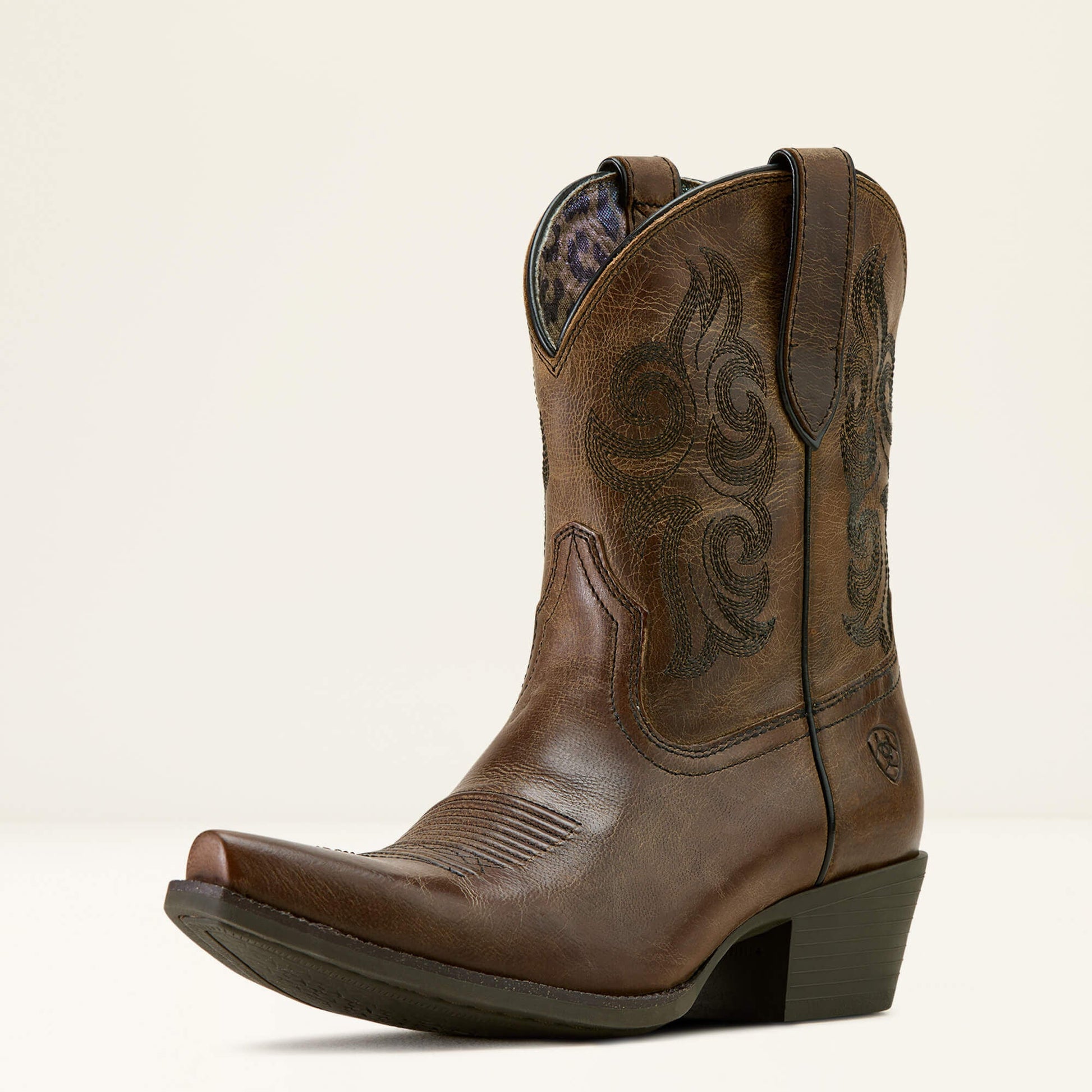 Ariat Lacona X Toe Western Boot brown women’s western boot front angle view