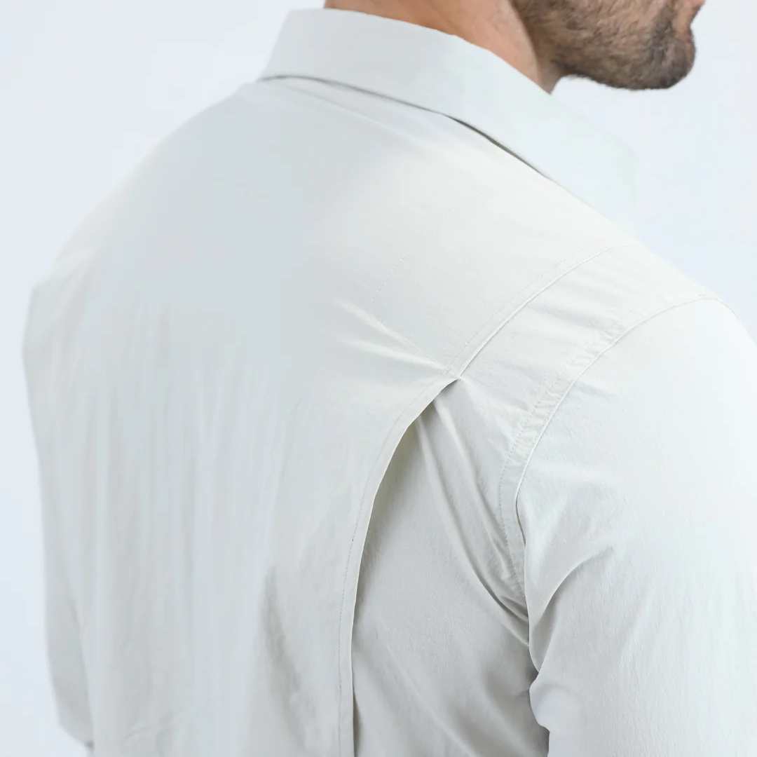 Platini Men’s Fishing Stone Long Sleeve Shirt back detail