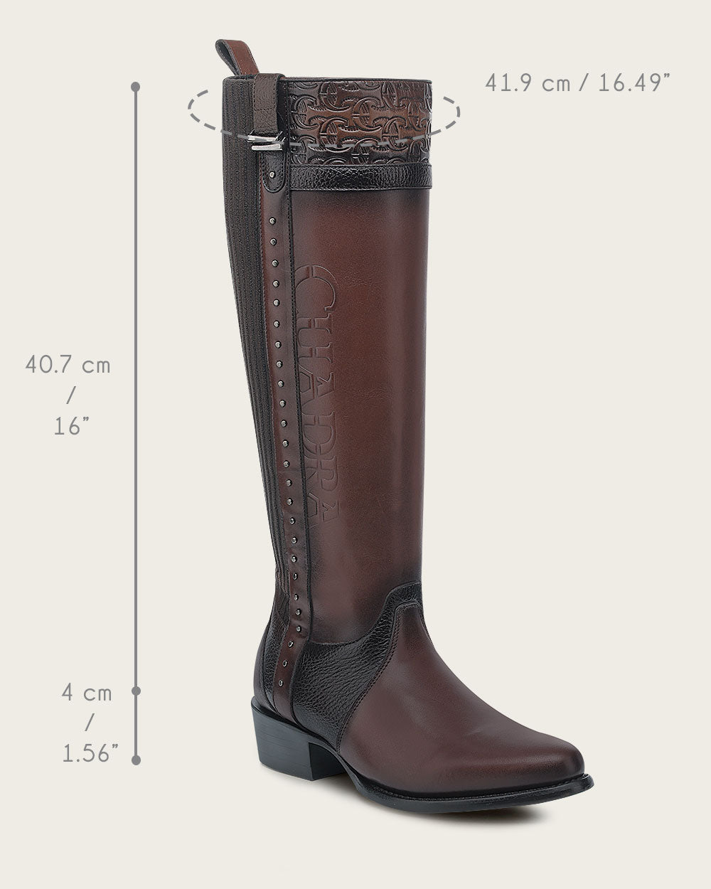 Riding Style Brown Bovine Boot