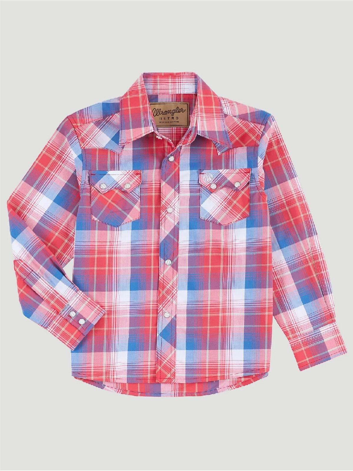 Camisa a cuadros de manga larga estilo Western Wrangler