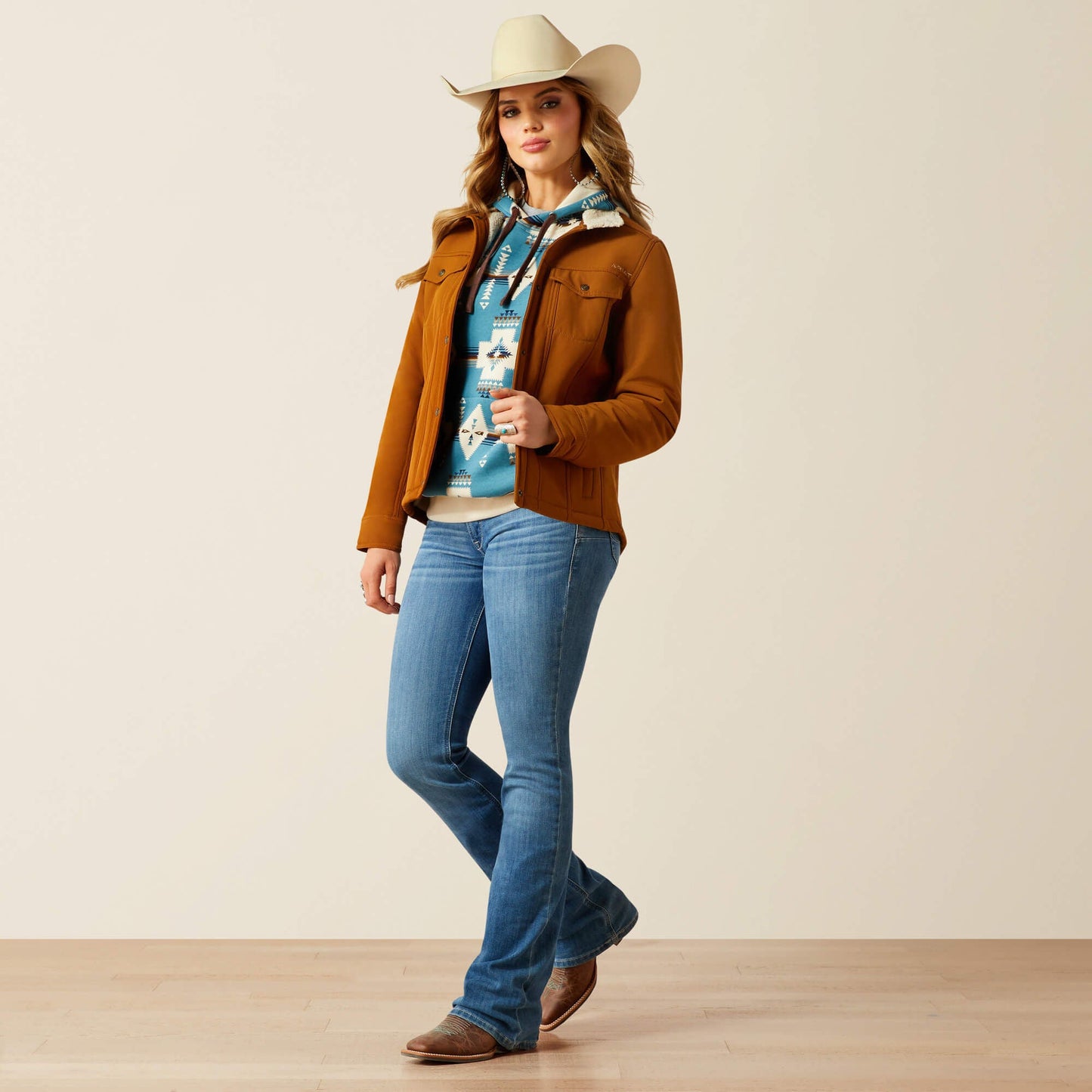 Chaqueta Softshell con interior de borreguillo tipo bereber