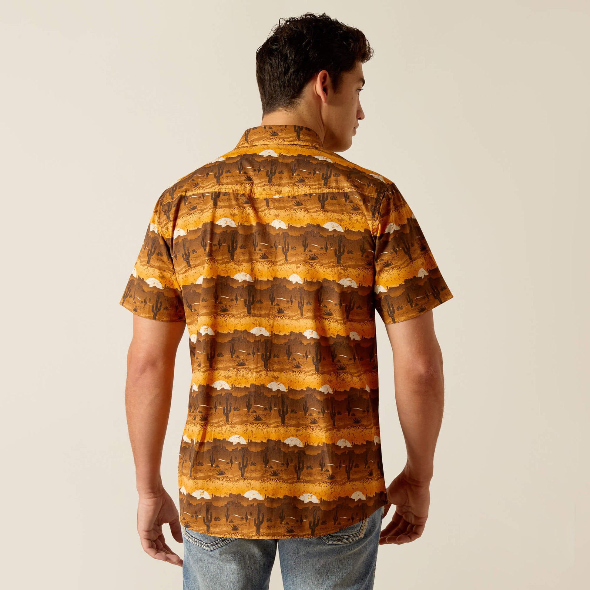 Ariat Heath Retro Fit Shirt back view on model