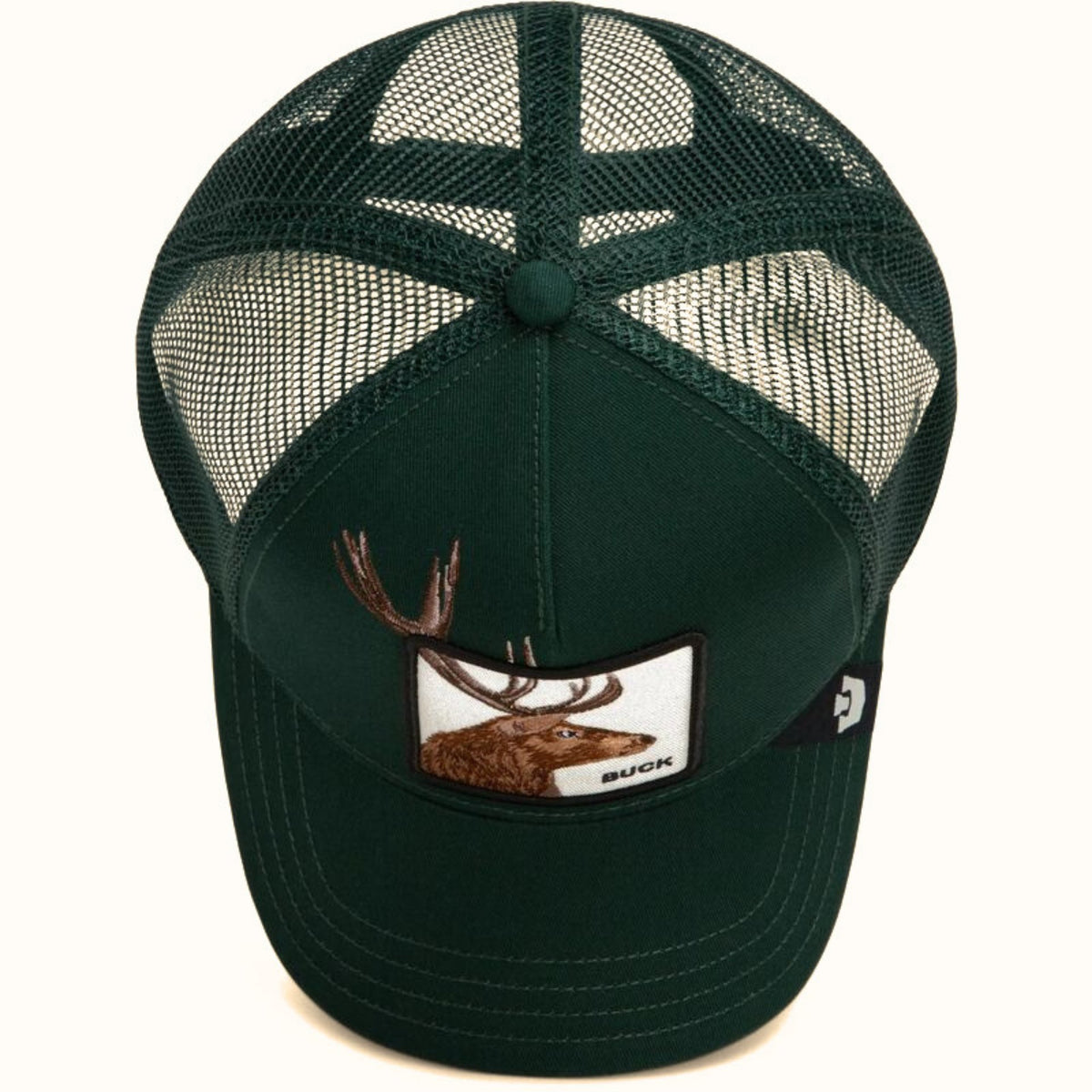 Goorin Bros. Over the Line Buck Guard trucker hat top view