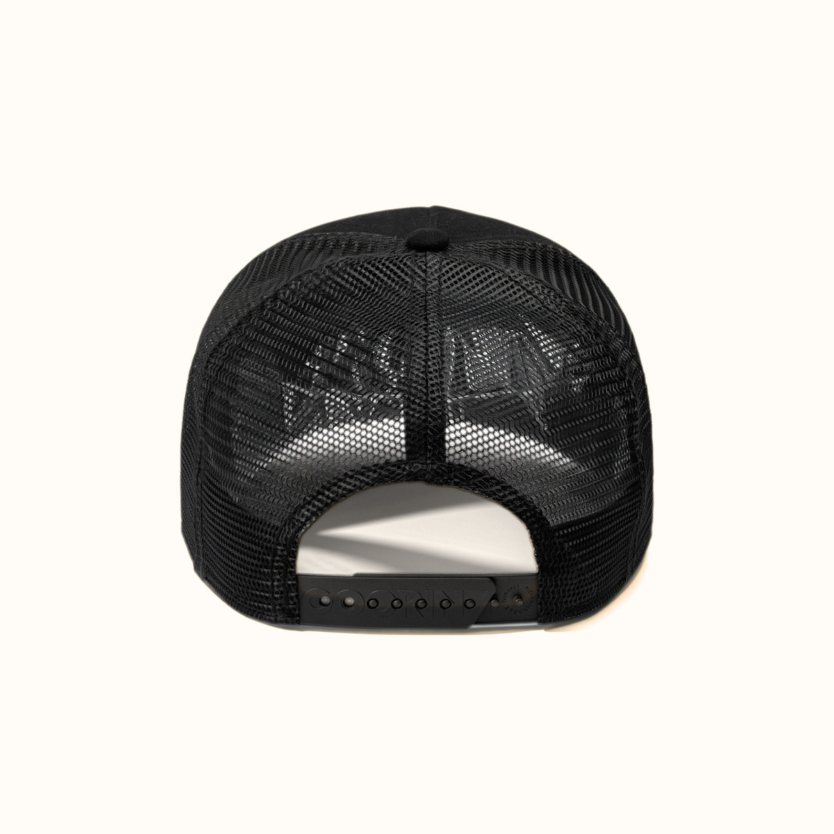 Goorin Bros. Canyon Gambler black trucker hat back view