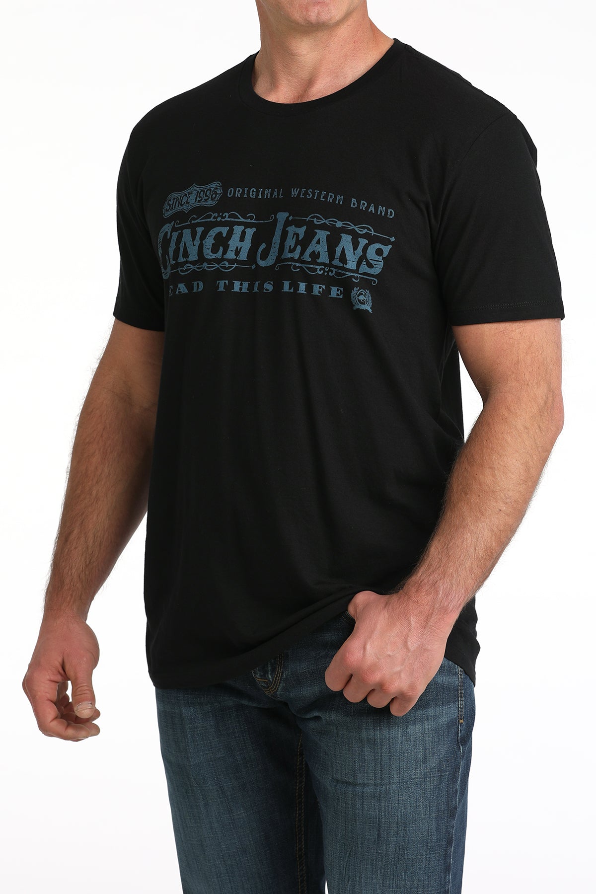 Cinch Western Logo Short Sleeve Tee front view