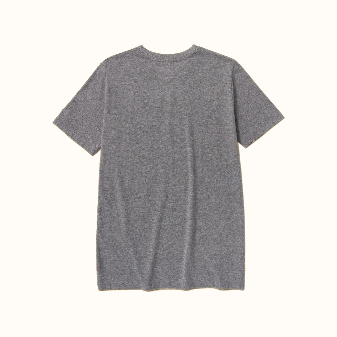 CAT Factory Graphic men’s grey T-shirt back view