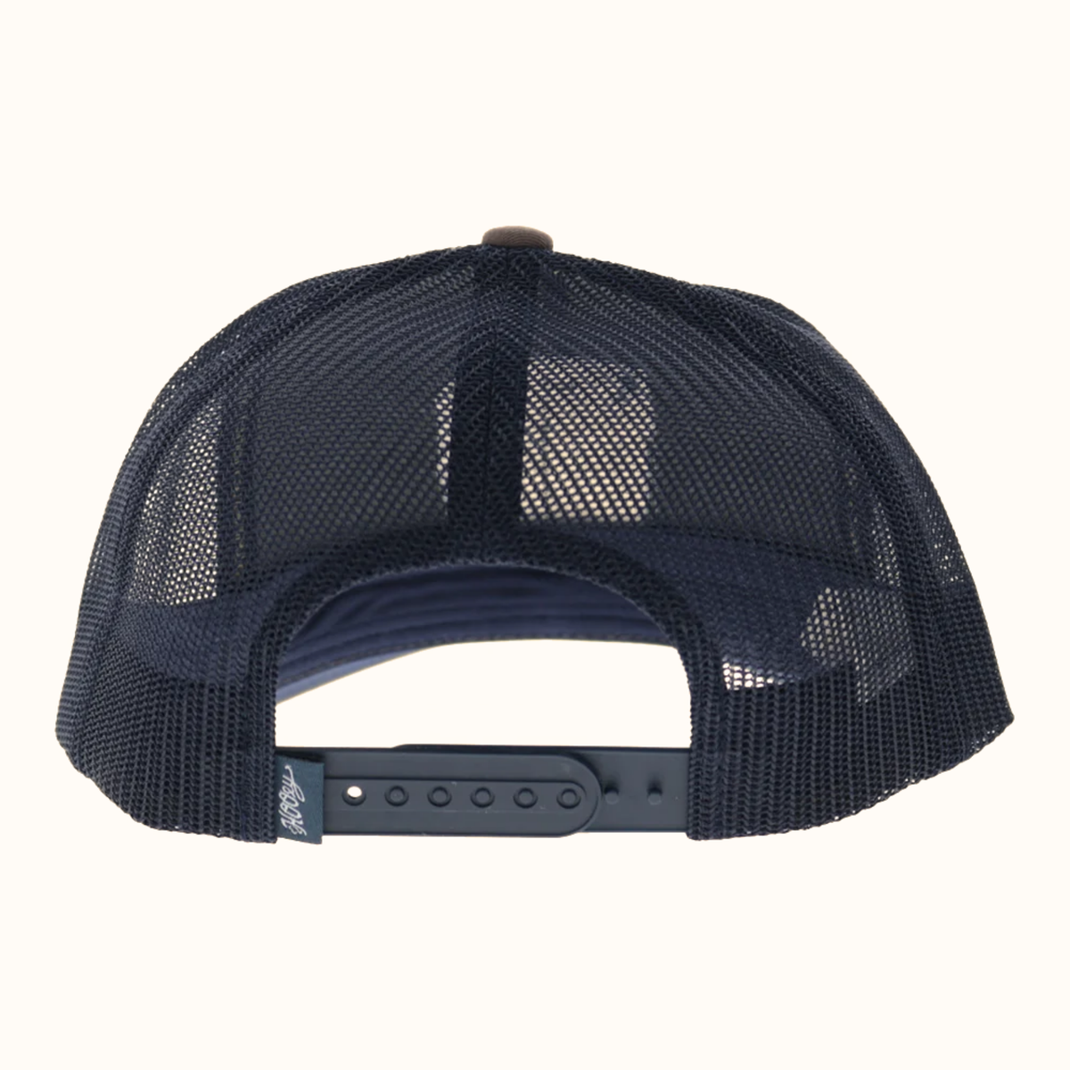 Hooey Zenith Trucker Hat navy mesh back and adjustable snapback back view