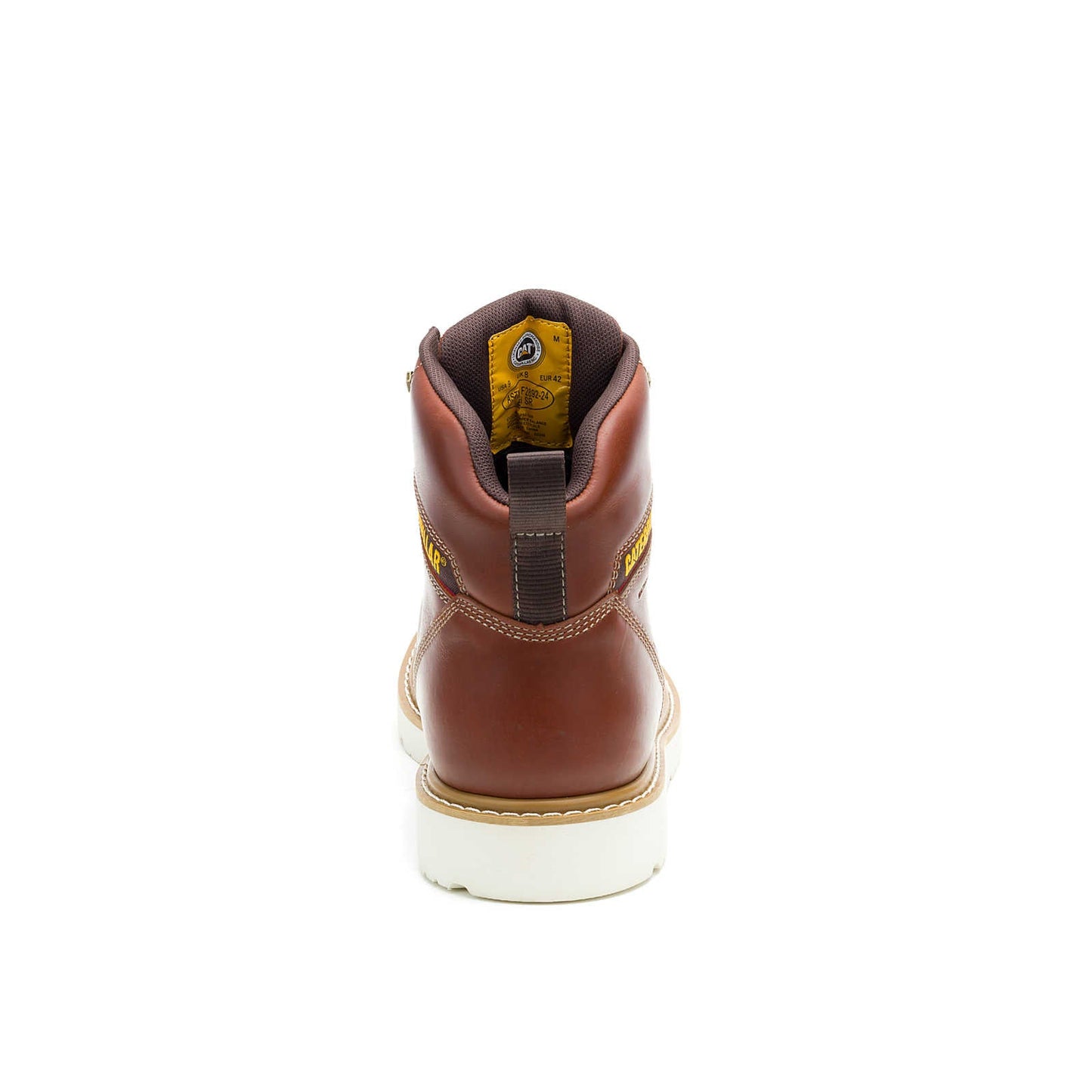 CAT Reclaimer wedge work boot rear view