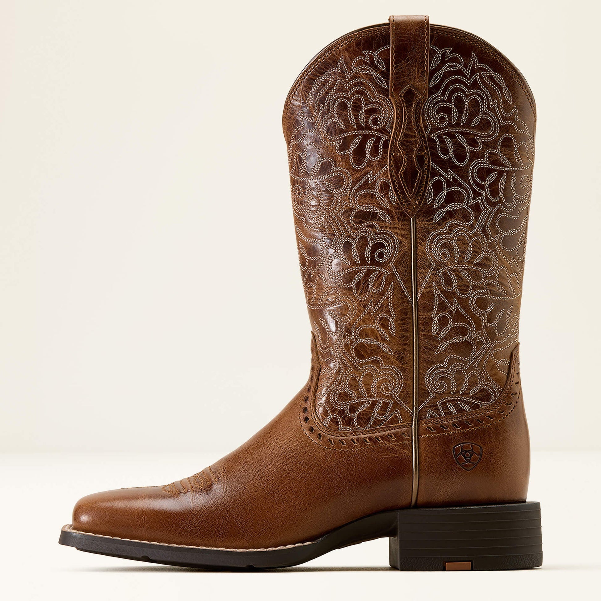 Ariat Round Up Remuda Wide Square Toe Western Boot side view