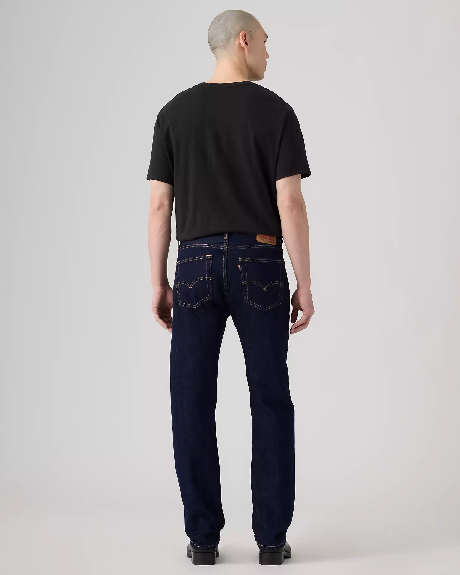 Levi’s 505 Regular Fit Men’s Jeans rear view on model