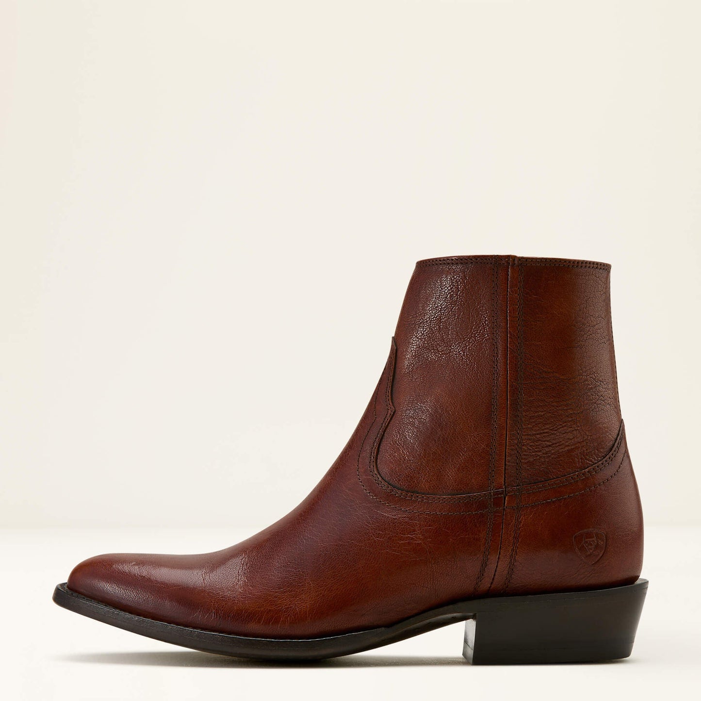 Ariat Barrett Western Boot brown leather side profile