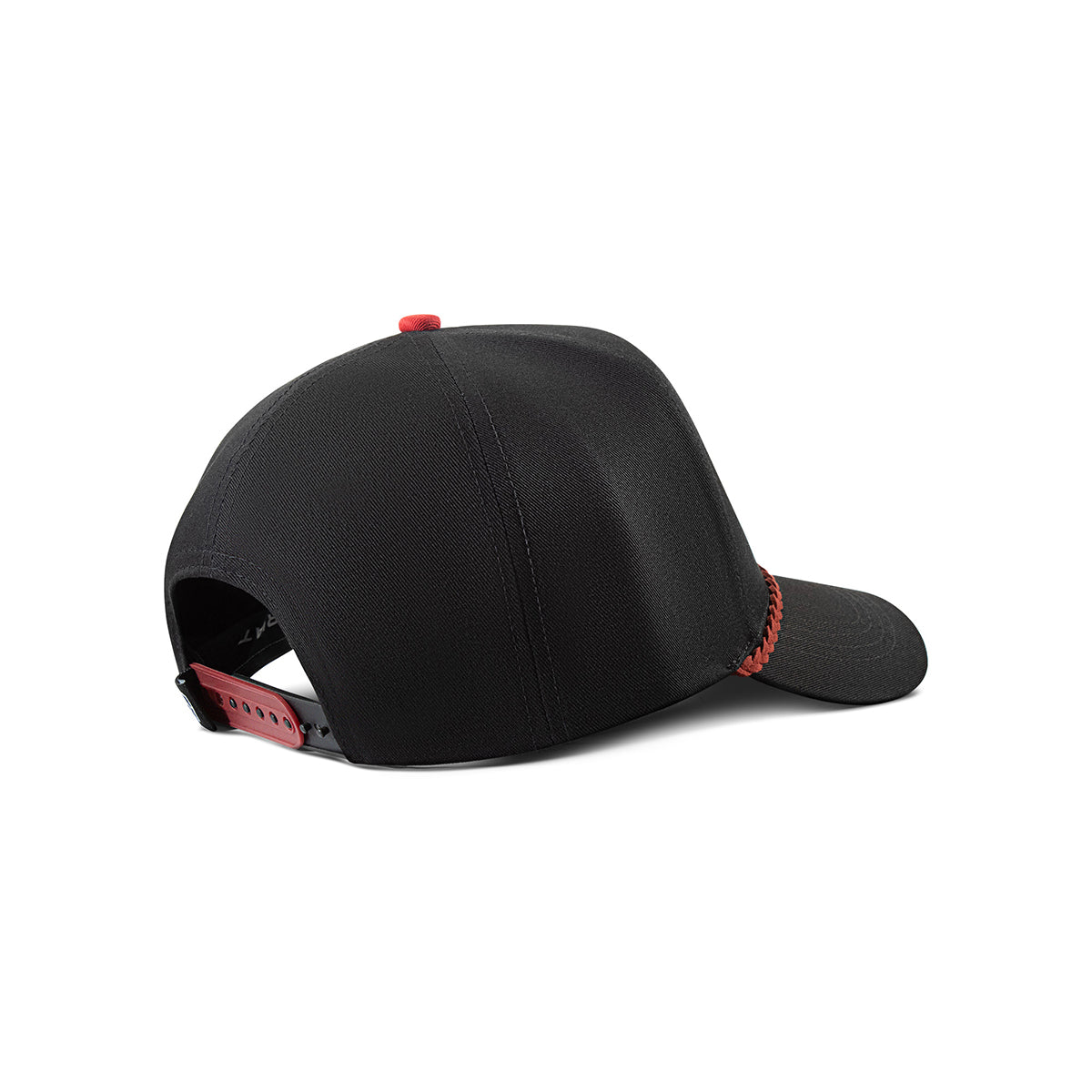 Back Side view of Ariat Women’s Game Day Black Snapback Cap showing Ariat shield logo
