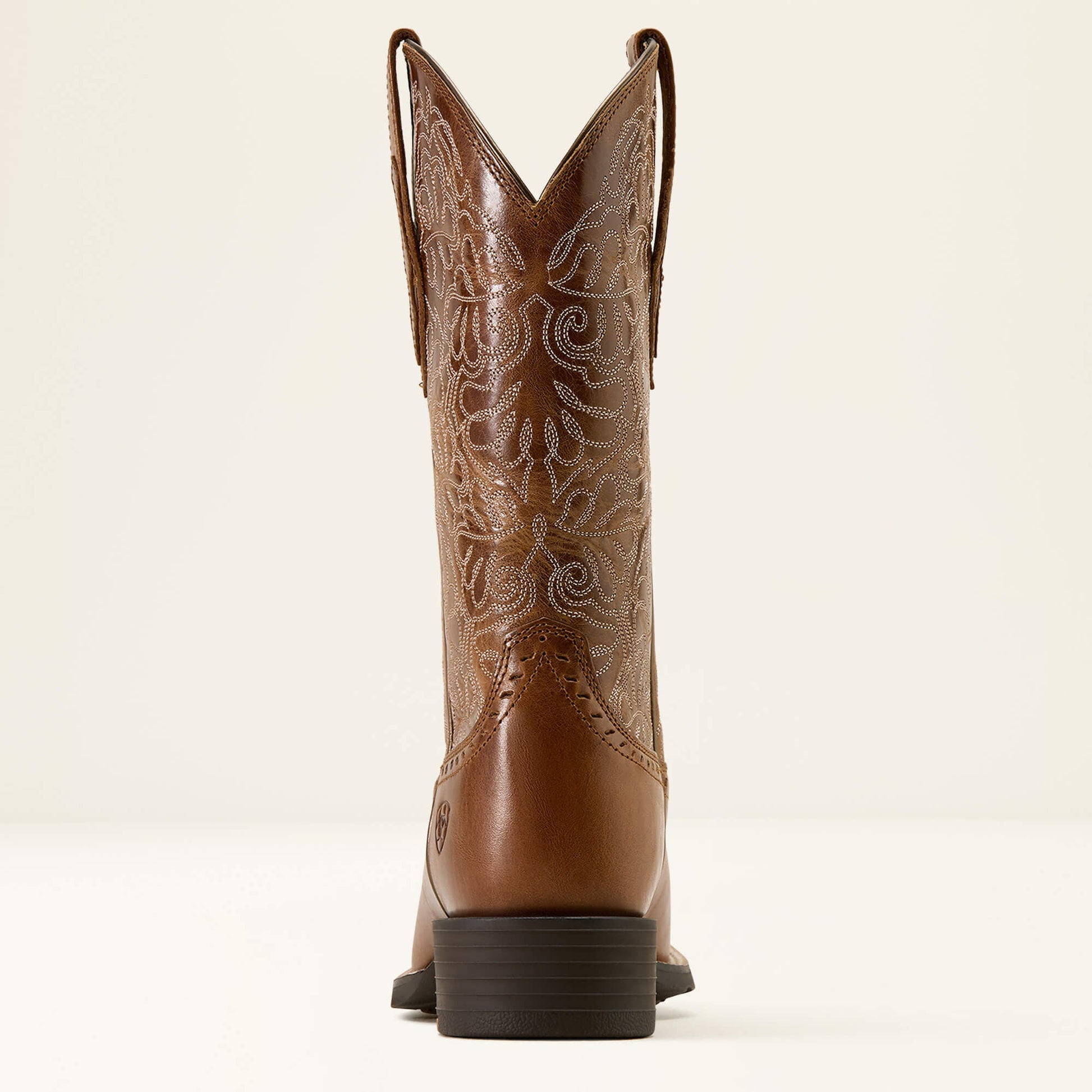 Ariat Round Up Remuda Wide Square Toe Western Boot rear view