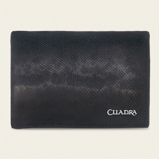 Cuadra Brown Carunga Wallet in brown leather with natural grain pattern