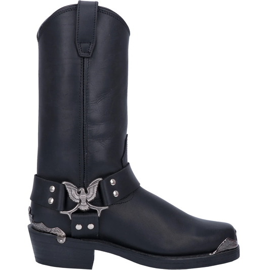 Chopper Leather Harness Boot