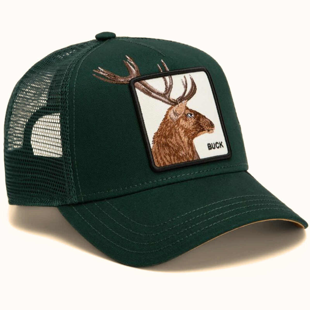 Goorin Bros. Over the Line Buck Guard trucker hat angle view