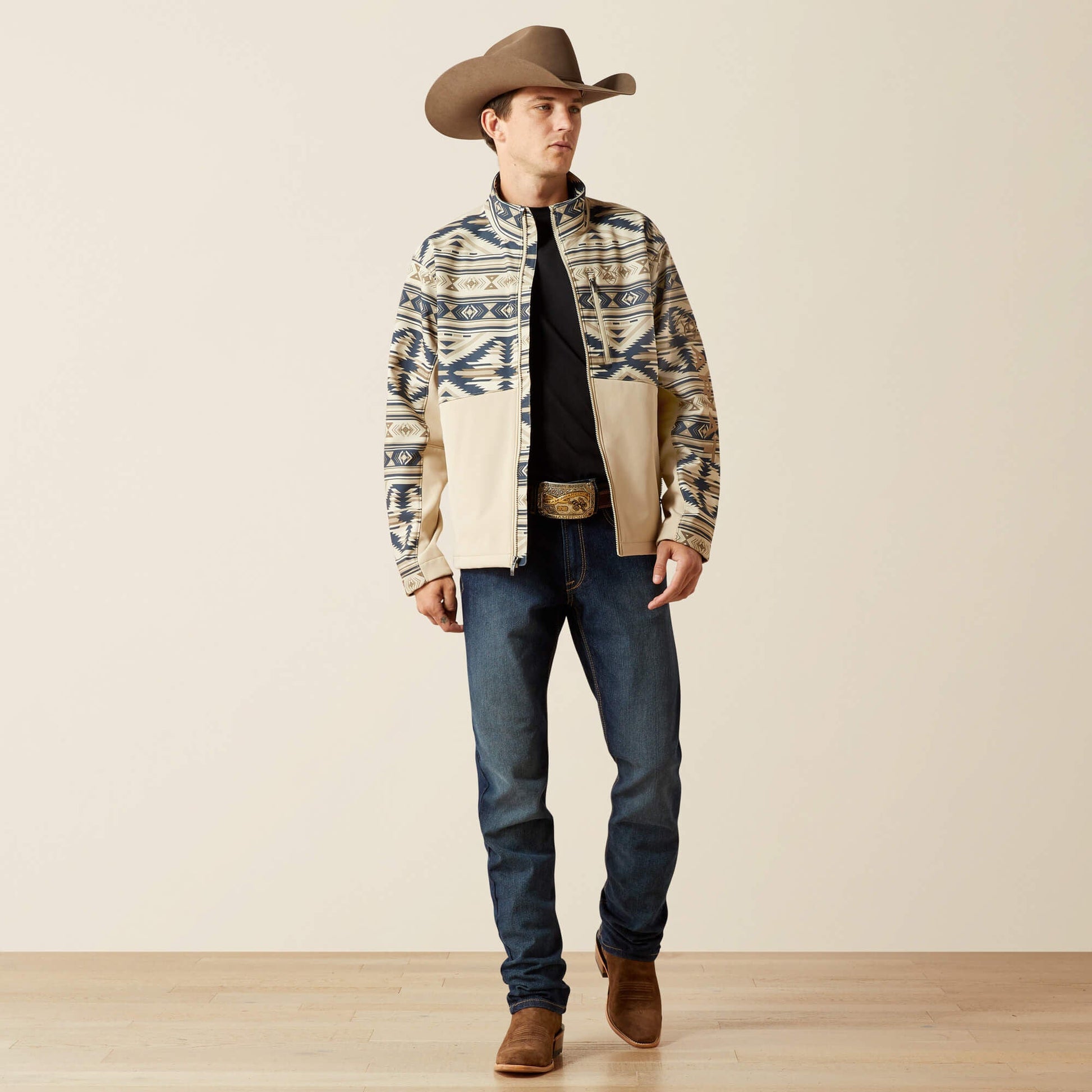 Ariat Logo Softshell Jacket full outfit view