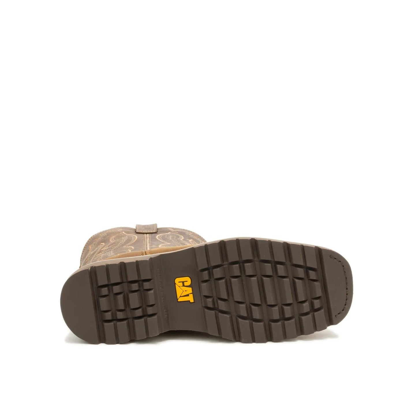 CAT Colorado Frontier Steel Toe Boot outsole view showing tread pattern