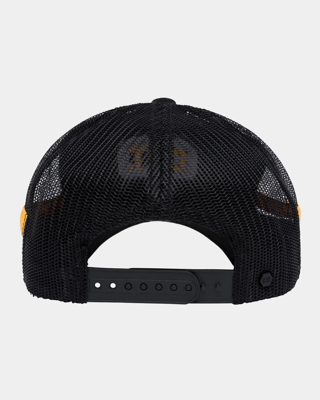 CAT Retro Patch Hat rear mesh back with adjustable snap closure