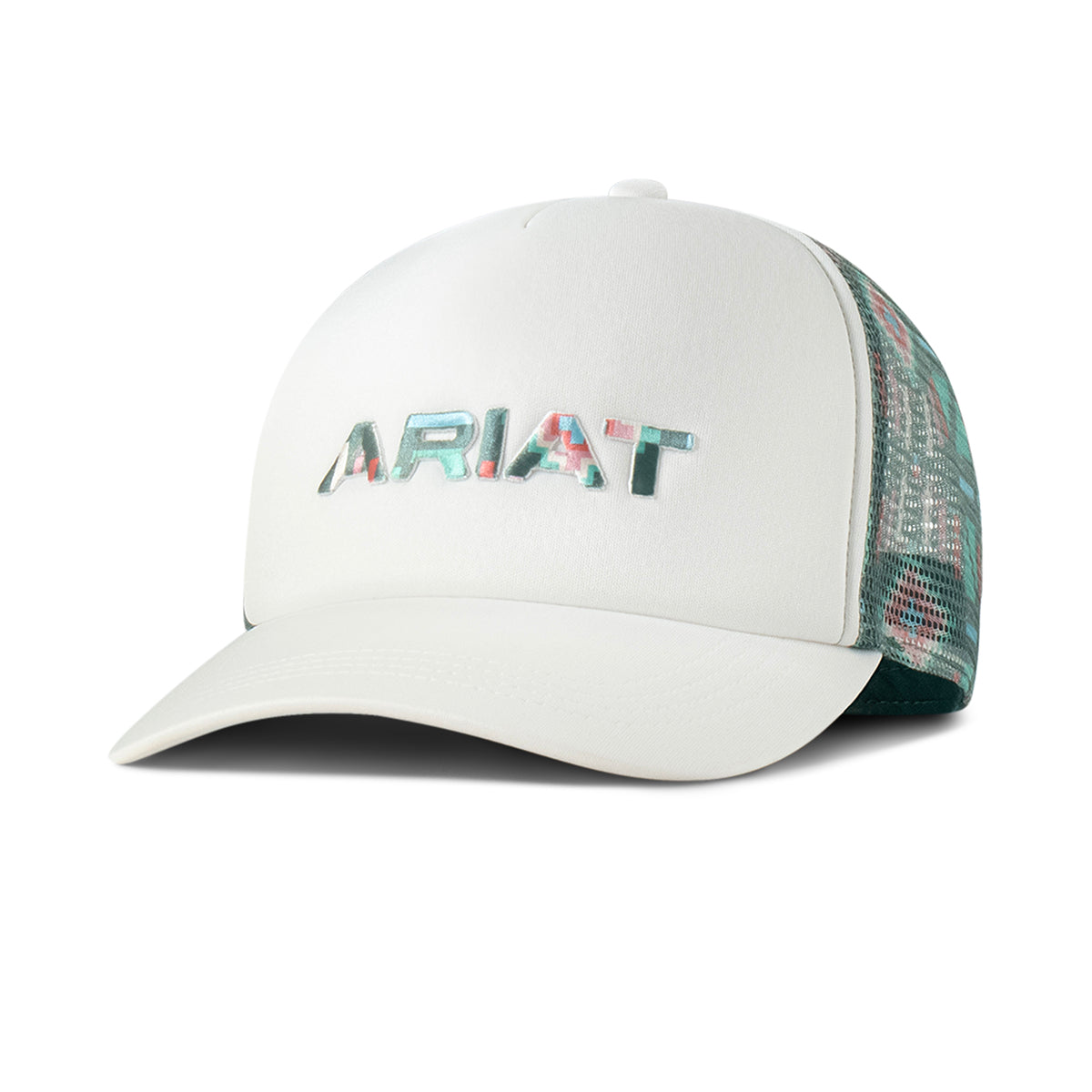 Ariat Ladies Ponyflo Embroidered White Cap