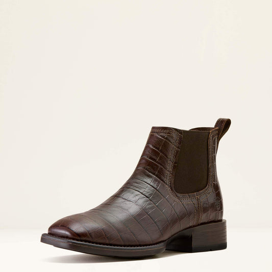 Ariat Booker Ultra western boot angled side profile