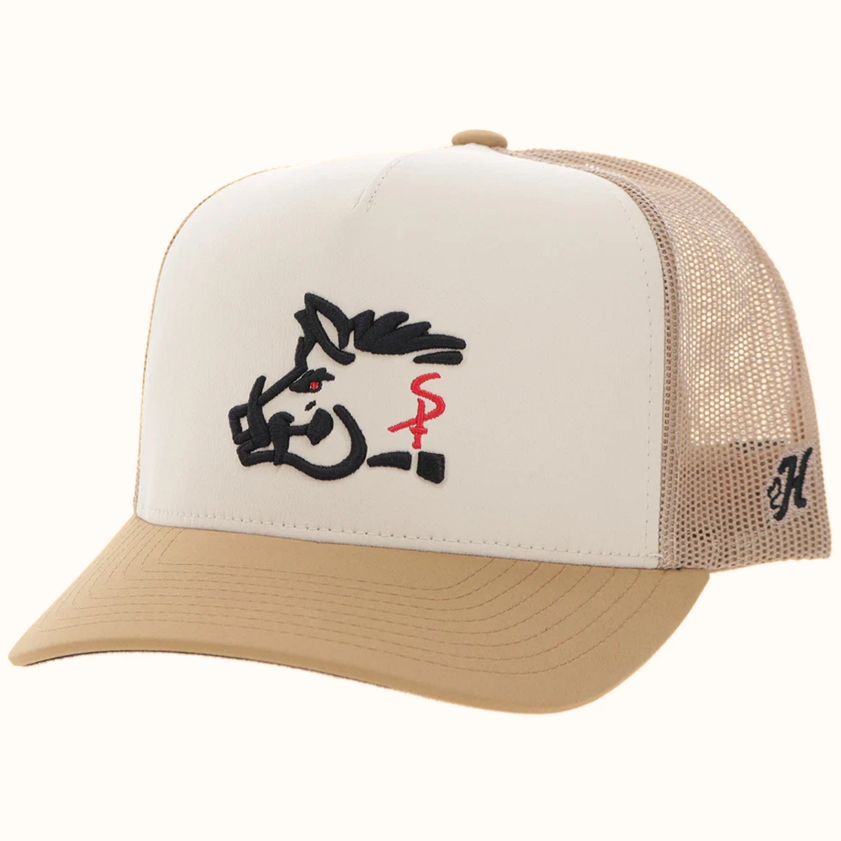 Hooey Sniper Pig 5-Panel Snapback Hat angle view