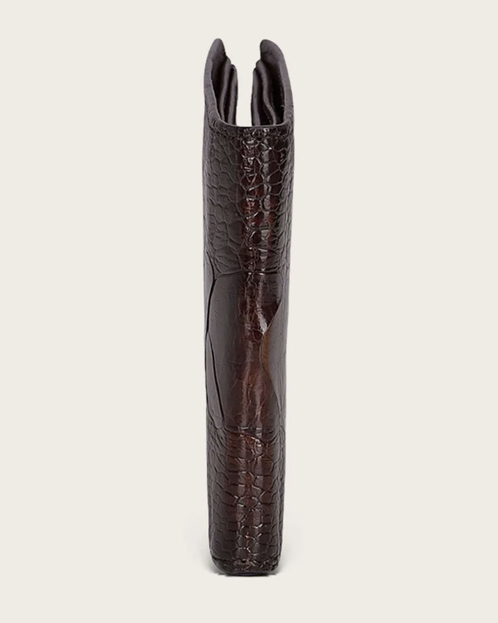 Brown Ostrich Leg Wallet
