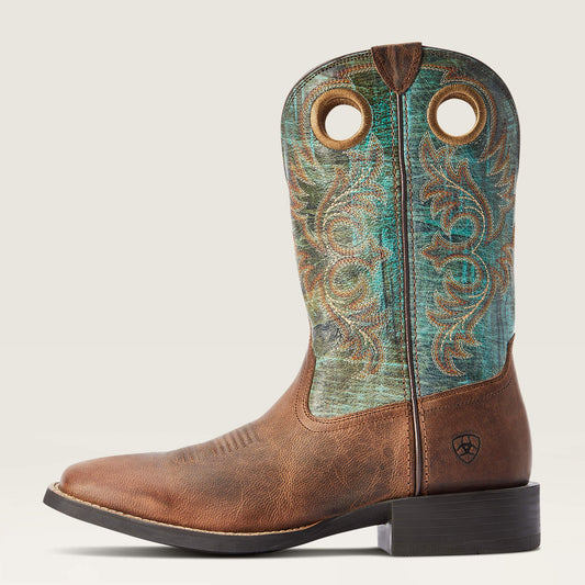 Bota de vaquero de rodeo deportivo