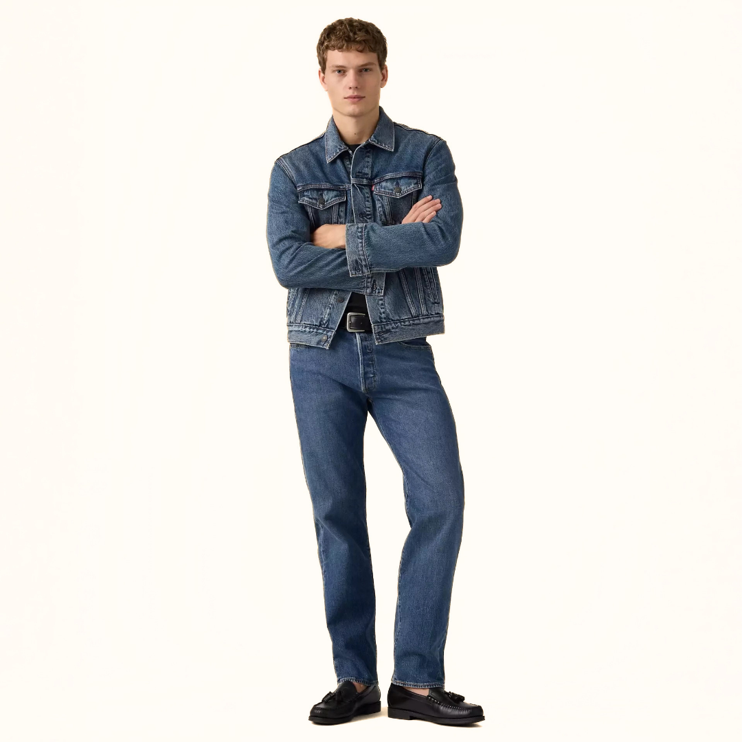 Levi’s 501 Original men’s medium wash jeans front view