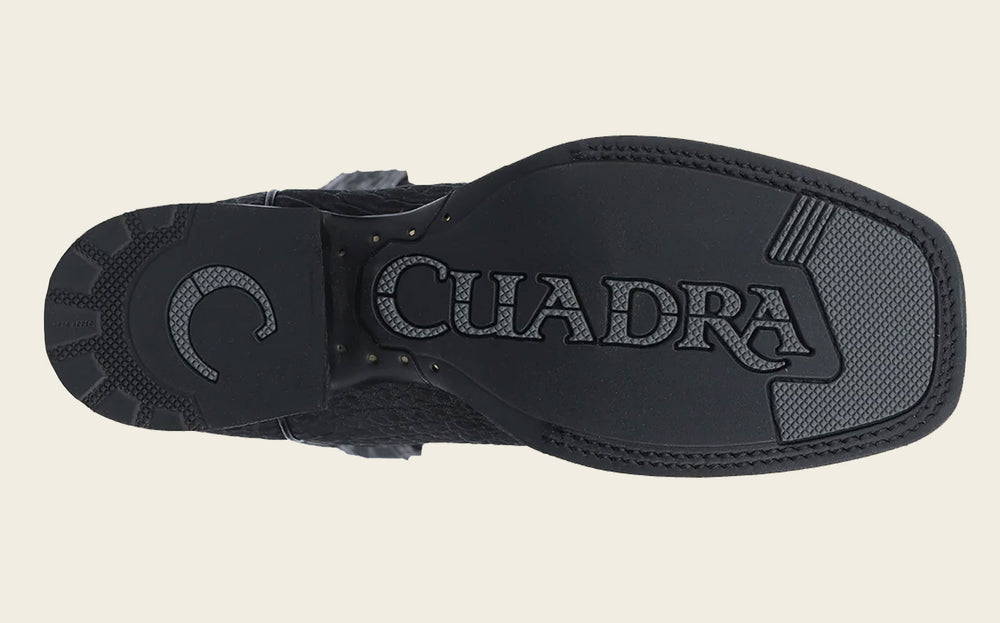 Botas de vaquero Rodeo negras Oxford hechas a mano